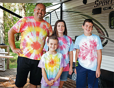 Tie-Dye Family at Rose Point Park