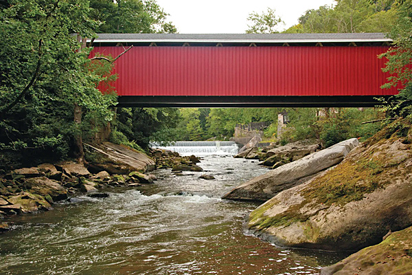 Visit McConnells Mill State Park while staying at Rose Point Park
