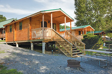 Comfy Log Cabin Exterior