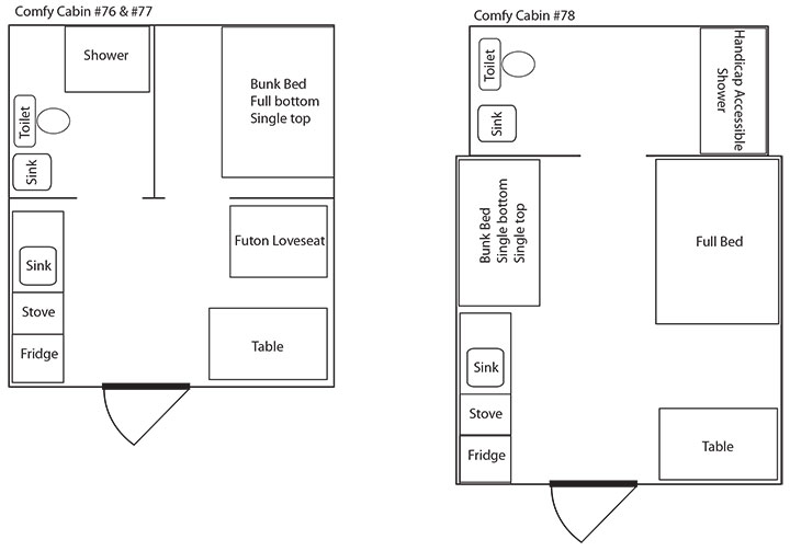 Comfy Log Cabin Floor Plan