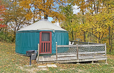 Yurts w/ satellite TV Exterior